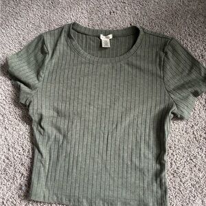 Green Women's Crop Top